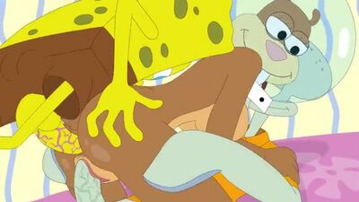 Bob l'éponge, Patrick et Squidward baisent Sandy (hentai)