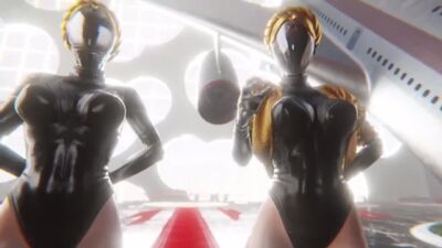 Hentai, bailarina, corazón atómico, robot, gemelas, porno, chica, parodia sexual, r34 2