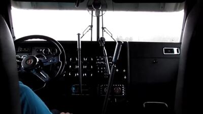 Перемикання передач трьома важелями на Kenworth W900L gthtrk.xtybt gthtlfx nhtvz hsxfufvb yf kenworth w900l gthtrk.xtybt gthtlfx
