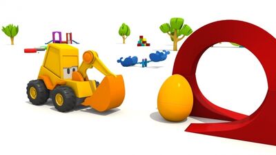 Розвиваючі мультфільми про машинки. Екскаватор Мася та бензовоз