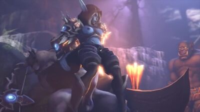 Sylvanas Windrunner x Ork – porno hentai [WoW]