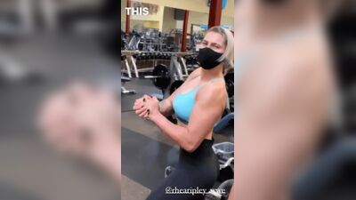 Wwe - Rhea Ripley Posing in Gym
