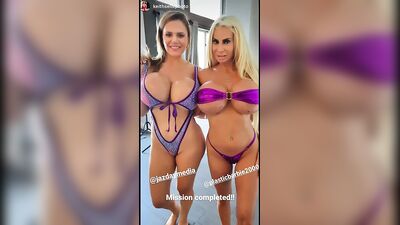 Sky Nicole e Jazmyne Day! Duas bonecas Barbie de plástico perfeitas