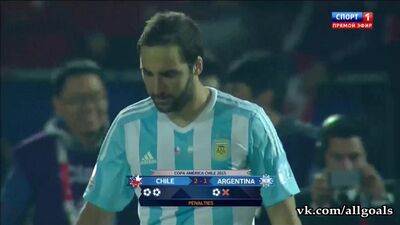 Copa América 2015 / Final / Chile - Argentina / Série de penáltis / Higuaín