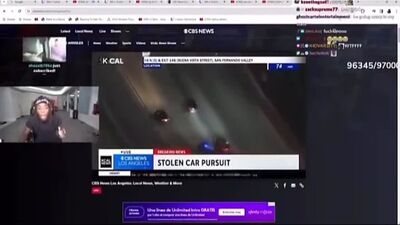 A Kai Cenat fan runs away from the cops during a livestream