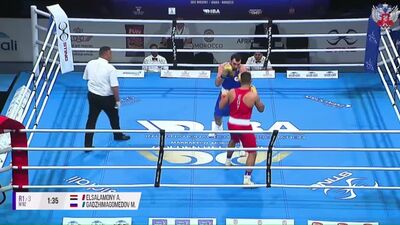 El-Salamoni Ali Mohamed Ibrahim (Egitto) e Muslim Gadzimagomedov (Russia), 4° giorno, sessione pomeridiana, 86-92 kg