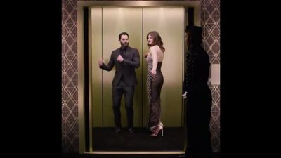 O vídeo de Tyler Hoechlin e Alexandra Daddario no elevador nos Globos de Ouro de 2017