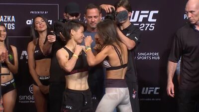 Joanna Jędrzejczyk contra Weili Zhang: un duelo de miradas antes del UFC 275