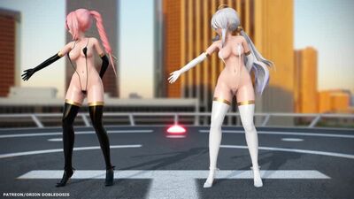 MMD R-18 [NORMAL VER2] Хаку & Лука Глайд Автор Орион Дубль Доза