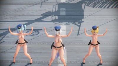 MMD R-18 [ЭРОТИКАЛЫҚ] Полиция Хаку мен Мику мен Рин Джентльмен автор Орион Добледозис