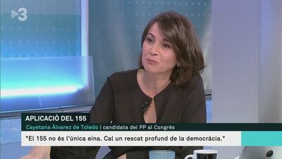 Cayetana Álvarez de Toledo (PP) a "Els Matins" su TV3 HD. La Catalogna non è una società democratica; TV3 ha preso parte a un colpo di Stato