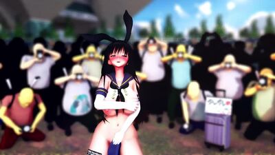 MMD R-18 [Extra Ver2] Косплей-подія «Гіпнотичне оголення» Юї Котегави. Автор: AquiNas