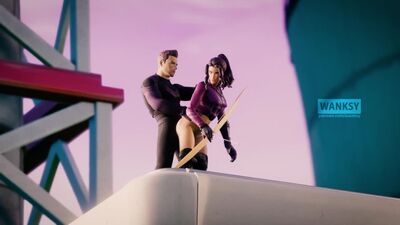 Kate Bishop è stata sorpresa mentre si allenava con Occhio di Falco per rafforzare il loro legameWanksy