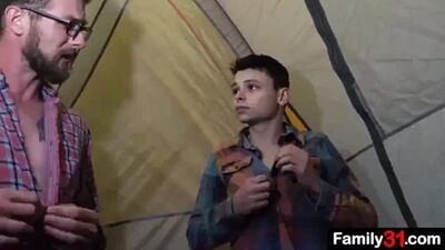 In a tent