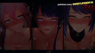 Genshin Impact: Fertilização das raparigas de Inazuma - Fertilização das raparigas de Inazuma - pornografia hentai