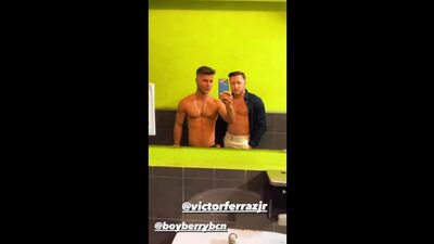 Victor Ferraz i Allen King na siłowni