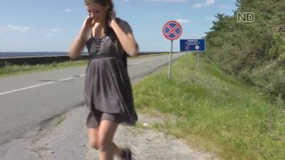 Uma prostituta ucraniana na estrada