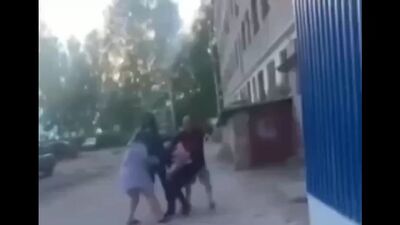 She beat him up and stripped him