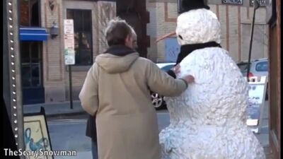 Snowman prank