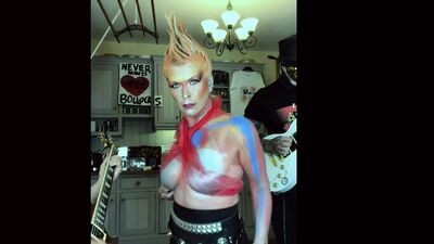 Toyah Willcox - Tits out in a Mesh Top