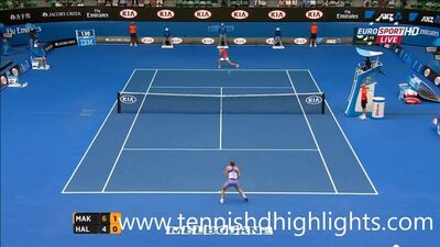 Tennis. Open d'Australie 2015. Quarts de finale. Ekaterina Makarova - Simona Halep