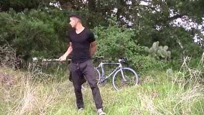 Cyclist - masturbator