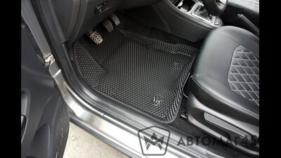 Alfombrillas EVA 3D para Lada Vesta y Vesta SW Cross, con forma de rombo y bordes elevados