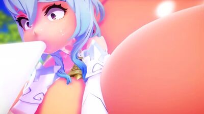 Ganyu - Inchaço do corpo devido ao slime (Genshin Impact) *por imbapovi