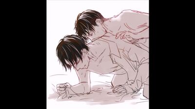 Attack on Titan: Eren e Levi yaoi