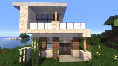 Uma bela casa no Minecraft. Vamos construir juntos! - Construção - Minecraft