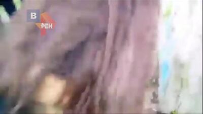 A girl is being hit