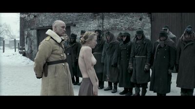 Forced to Undress - Natali Press Nude in the Film "In Tranzit" (2006) 1080p
