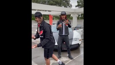 An excerpt from the collaborative track "New Bugatti" by Lil Gnar, Ski Mask The Slump God, and Chief Keef