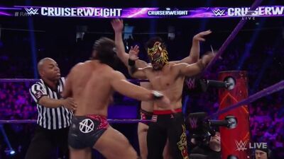 Drew Gulak and Tony Nese vs. Lince Dorado and Sin Cara