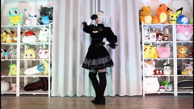 ~[2B Cosplay] Girls - MARiA Danced It [MONAMISA] - Niconico Video sm40545624