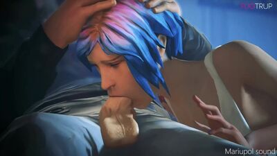 Chloe Price – seks oralny; minet; obciąganie; głębokie gardło; rżnięcie w twarz; dominacja; hentai z seksem 3D; (autor: fugtrup) [Life is Strange]