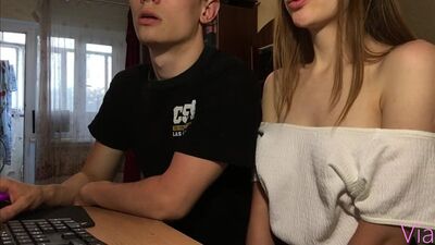 It's boring and Mom and Dad aren't home. Let's watch some porn, sis