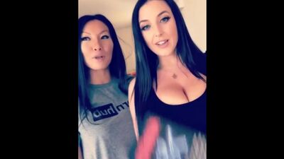 Asa Akira and Angela White are promoting a book