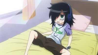 Anime „WataMote”. Postać: Tomoko Kuroki. Instagram @animesxasx 1080p. Nie jest to hentai bez cenzury / Not hentai 2020–2021
