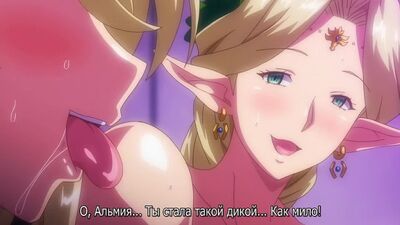 Kyonyuu Elf Oyako Saimin / Elfy z dużymi piersiami pod hipnozą, tom 2 (hentai 18+) [rosyjskie napisy]