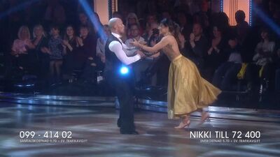 Nikki Amini e Tobias Karlsson – Quickstep. (Let’s Dance, 6 aprile 2018.)