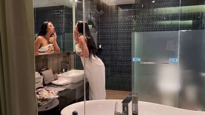 She steps out of the shower clean, but her thoughts are dirty