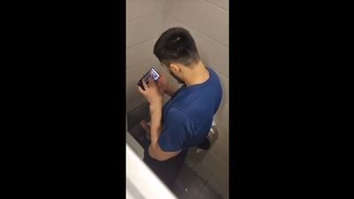A Kazakh guy is jerking off