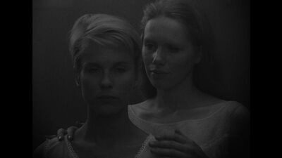 „Persona“, 1966, Ingmar Bergman – Spiegelszene – Mit Liv Ullmann und Bibi Andersson