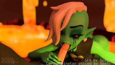 Desenho animado pornográfico Lord Dominator, música de Wander Over Yonder, sexo oral