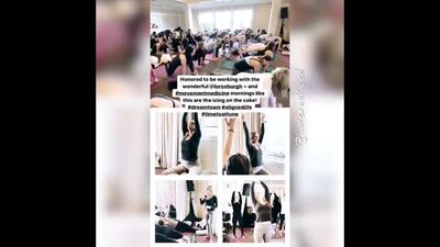 Crystal Reed @CrystalmReed, totalmente relajada mientras practica yoga en el proyecto de Attune en Atlanta, en el vídeo de arriba. 23