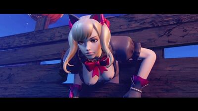 La gata negra D.VA se la han tirado. Animación porno de Overwatch, hentai, 18+; porno, animación, anime, hentai, 18+