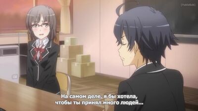 (VK) OreGairu Zoku / Ma vie au lycée : une comédie romantique un peu bizarre (saison 2, épisode 1) [sous-titres en russe]
