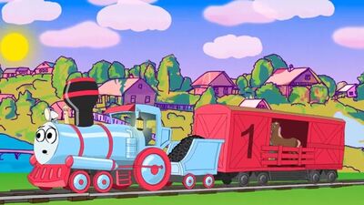 Un cartone animato sul trenino