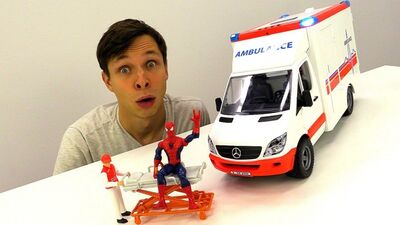 Видео: #Cars шеберханада апатқа ұшырады! Жедел жәрдем мен #Spider-Man құтқаруға асығады! Балаларға арналған ойындар